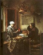 Jan Steen Grace Before a Meal painting